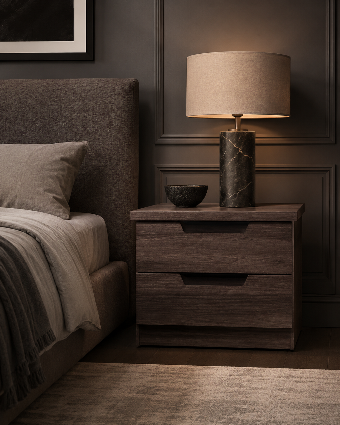 Attkins Wooden Side Table (45cm)
