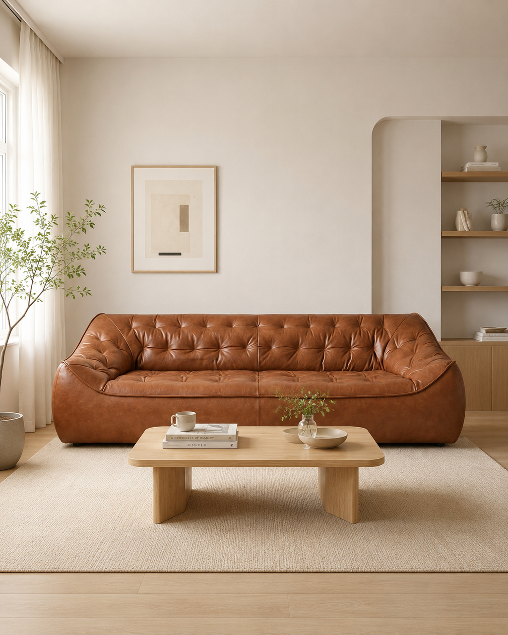 Cassia Leather Sofa