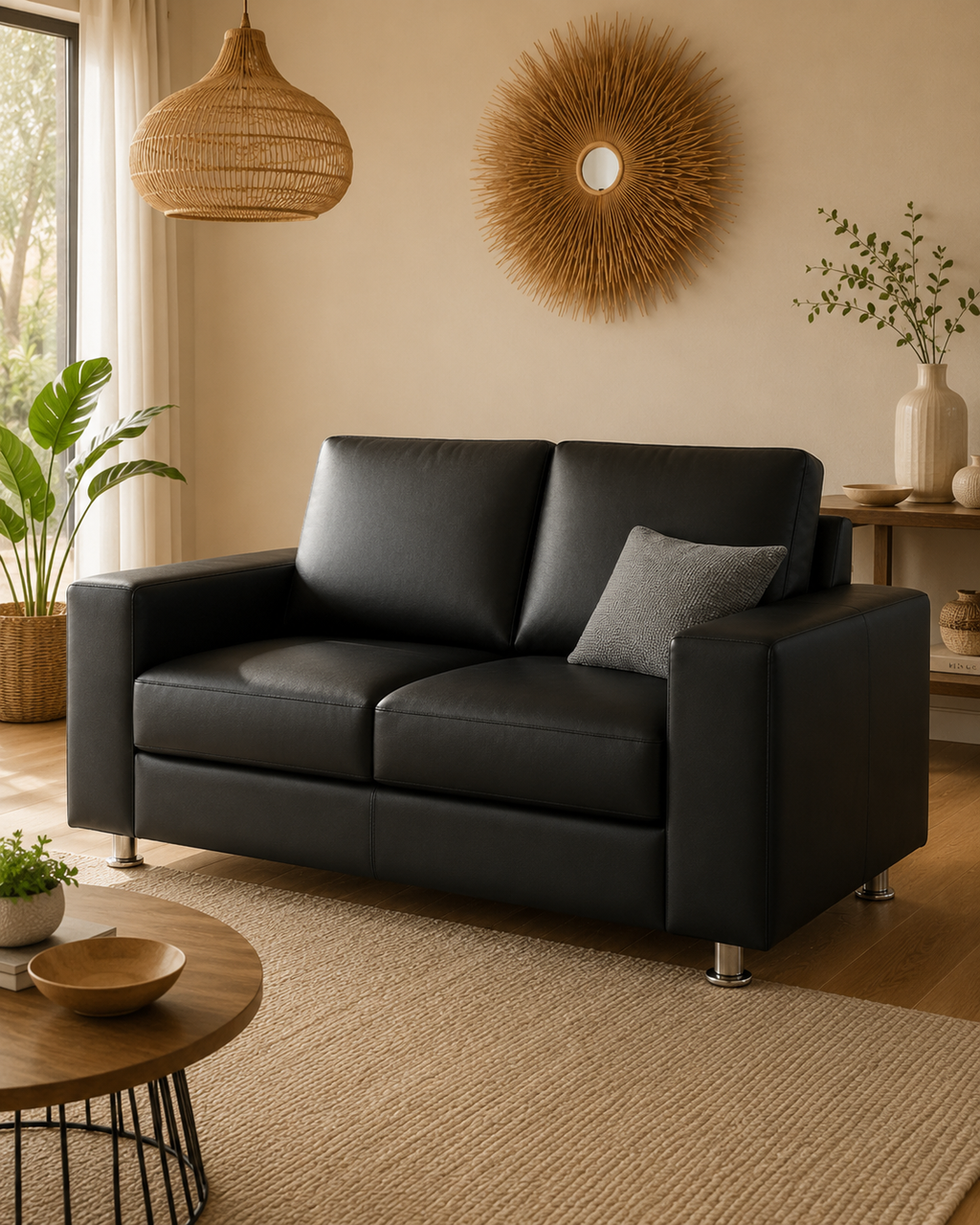 Corven Faux Leather Sofa