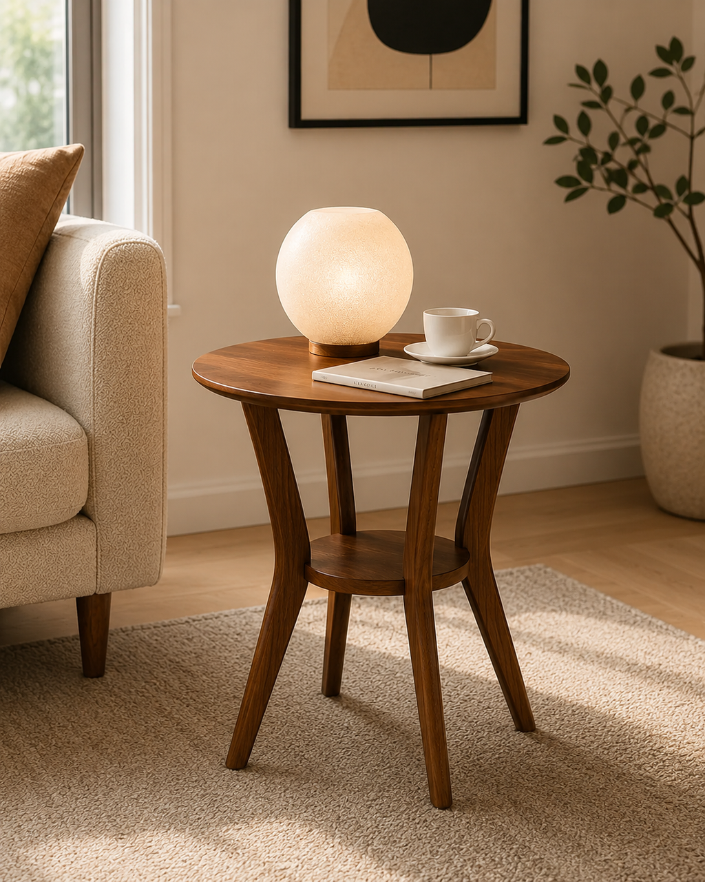 Elio Wooden Side Table