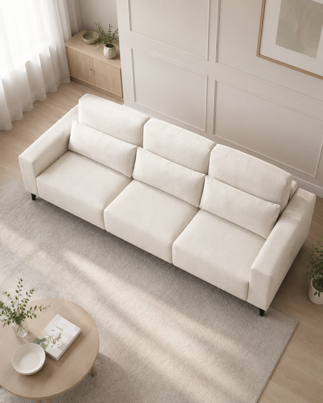 Lennox Fabric Adjustable Backrest Sofa