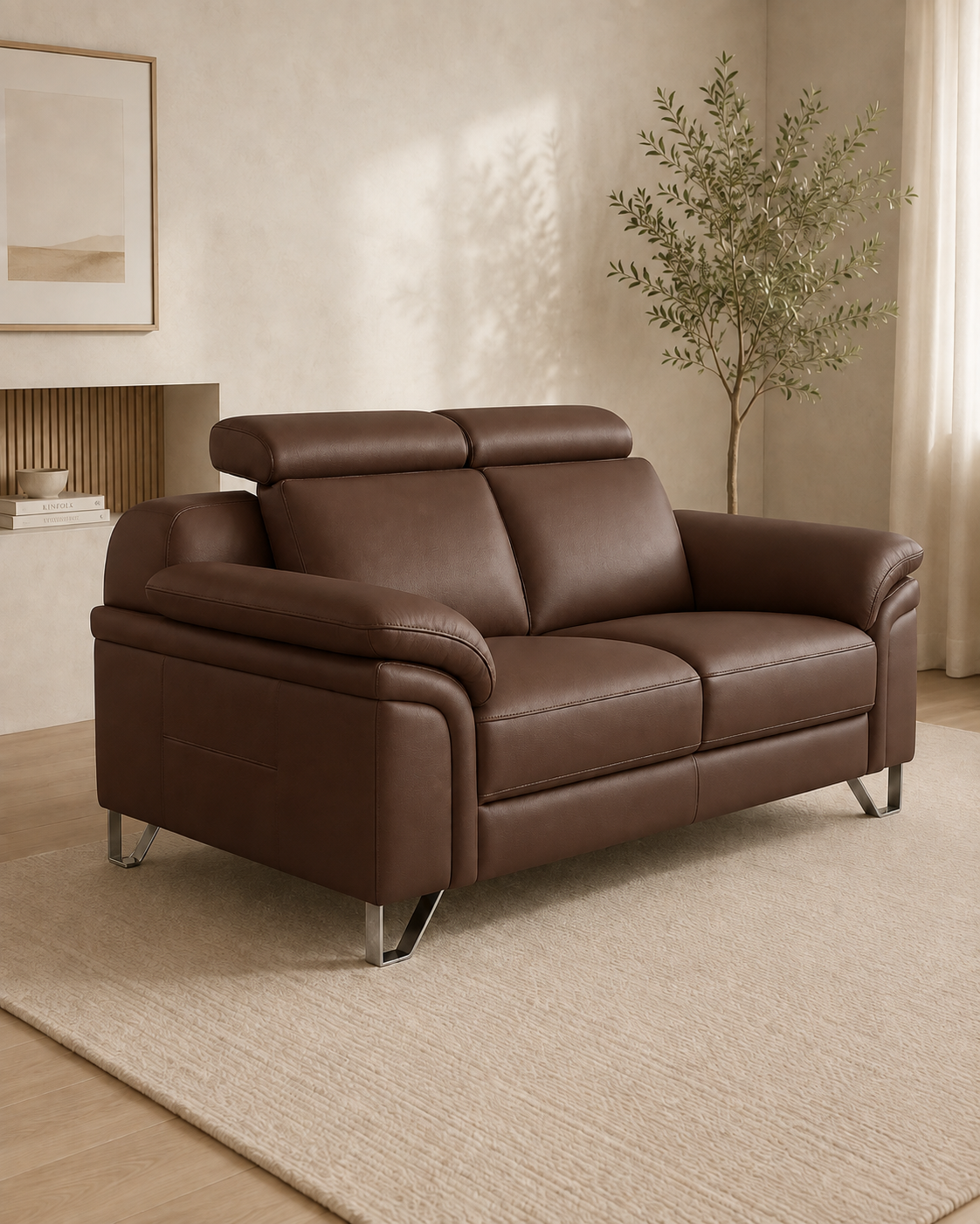 Vantor Faux Leather Sofa