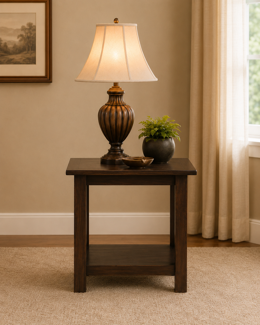Harlan Wooden Side Table