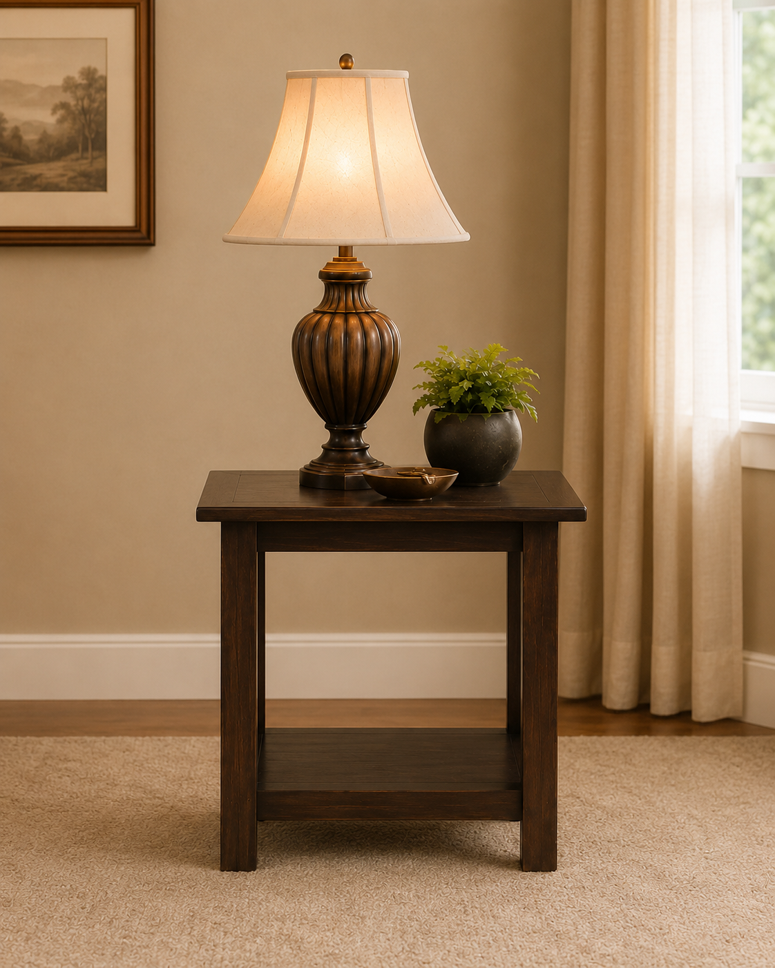 Harlan Wooden Side Table