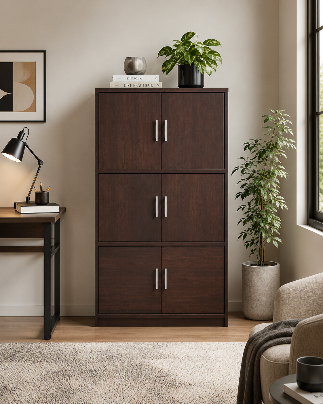 Ren Walnut Storage Cabinet