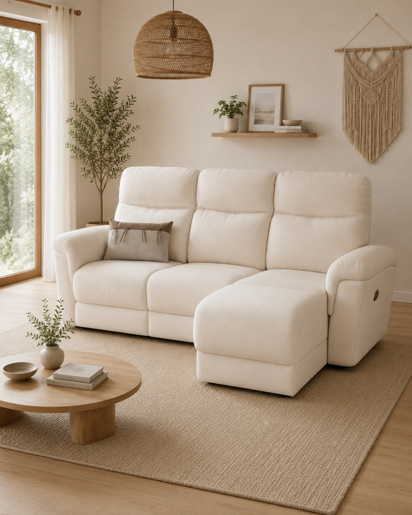Lysenne Fabric Recliner Sectional Sofa