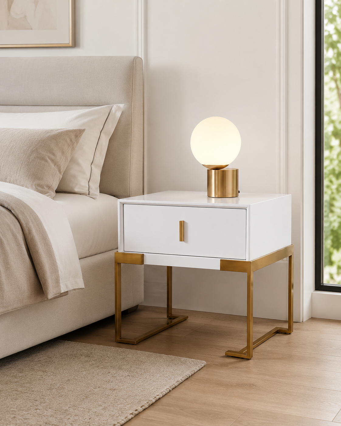 Celeste Soft-Touch Bedside Table