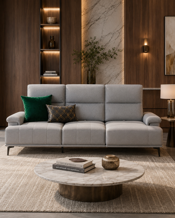Ellison Fabric Adjustable Backrest Sofa