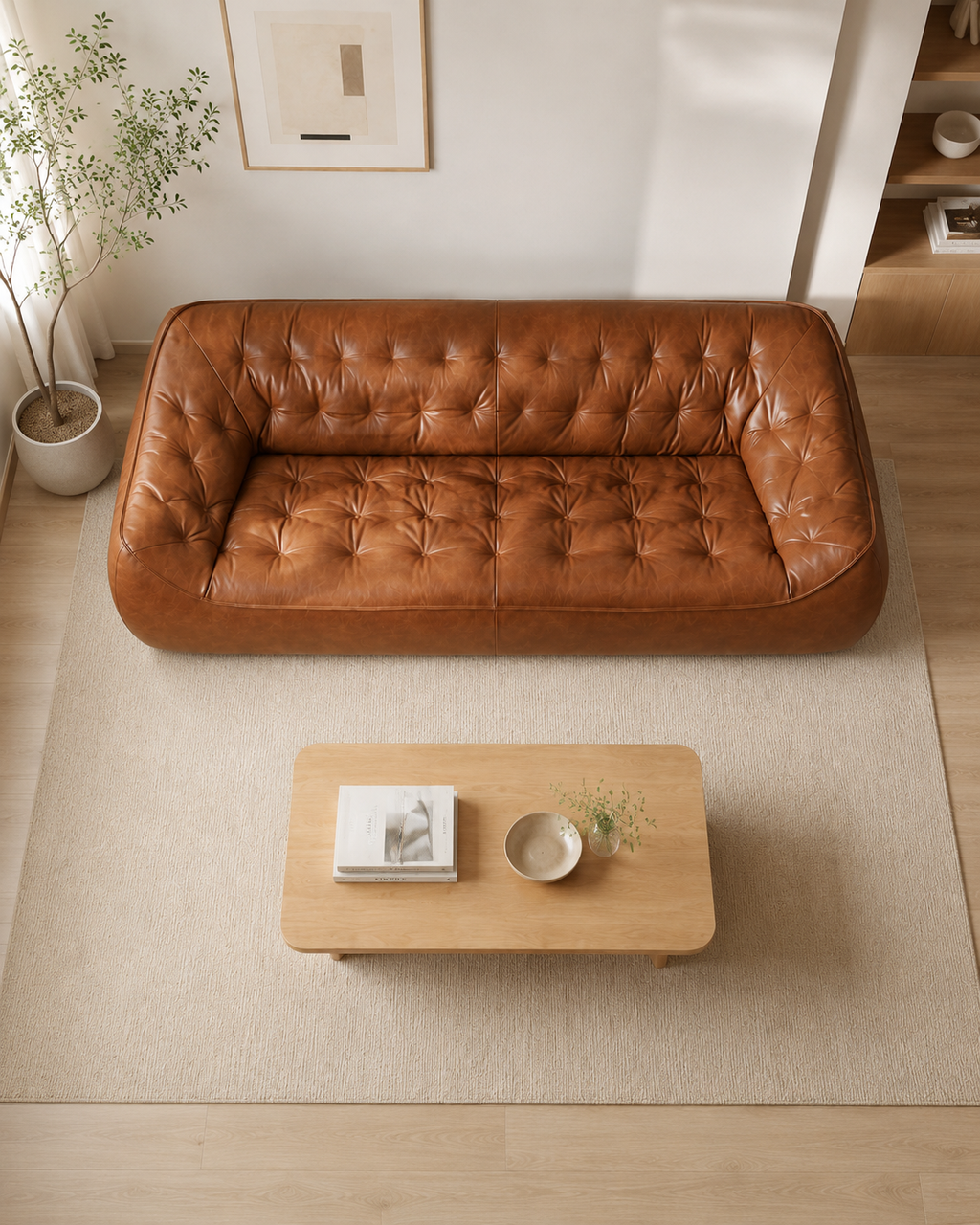 Cassia Leather Sofa
