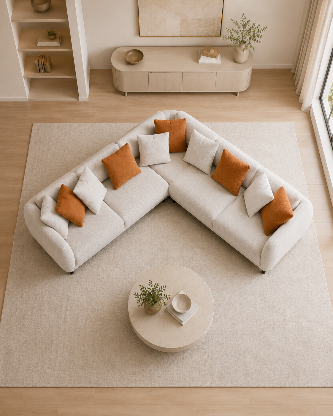 Orella Fabric Sectional Sofa
