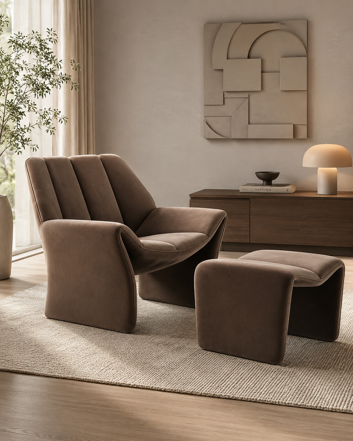 Draycott Velvet Lounge Chair