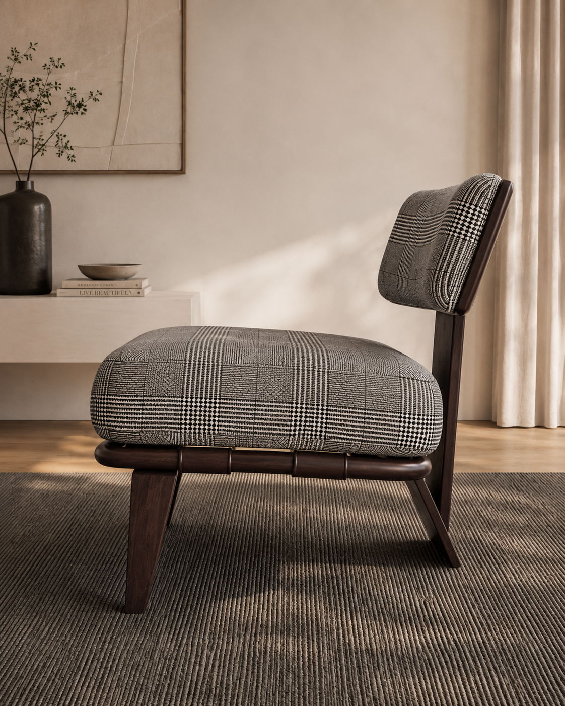 Thayer Linen Lounge Chair