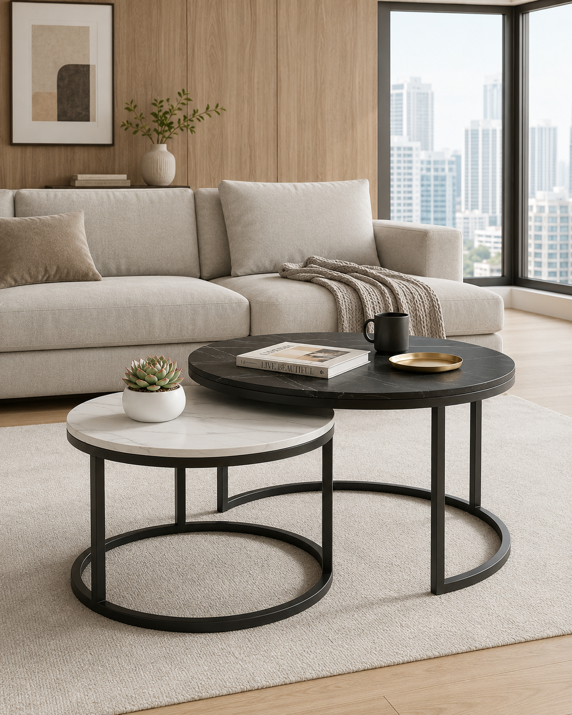 Lyra Sintered Stone Coffee Table
