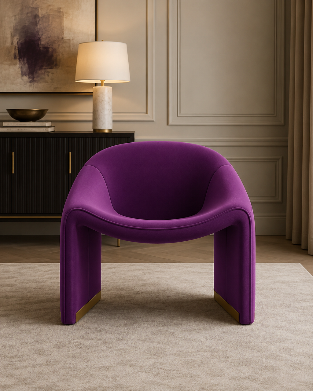Auvora Fabric Lounge Chair