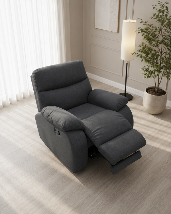 Hollis Fabric Recliner Sofa