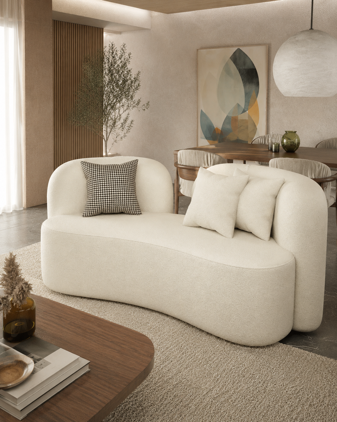 Hollis Fabric Loveseat Sofa