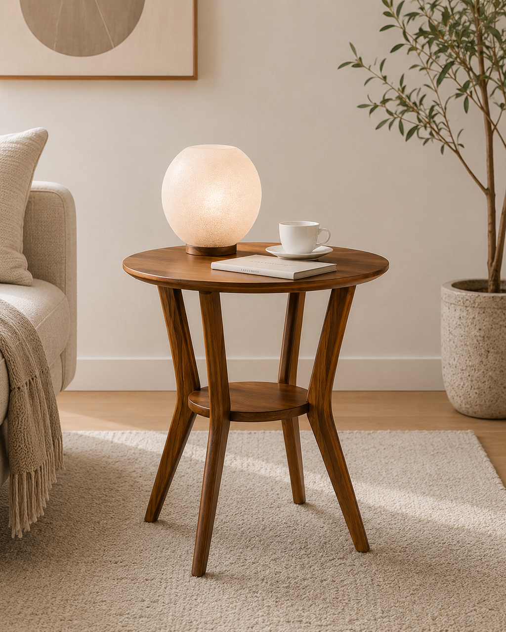 Elio Wooden Side Table