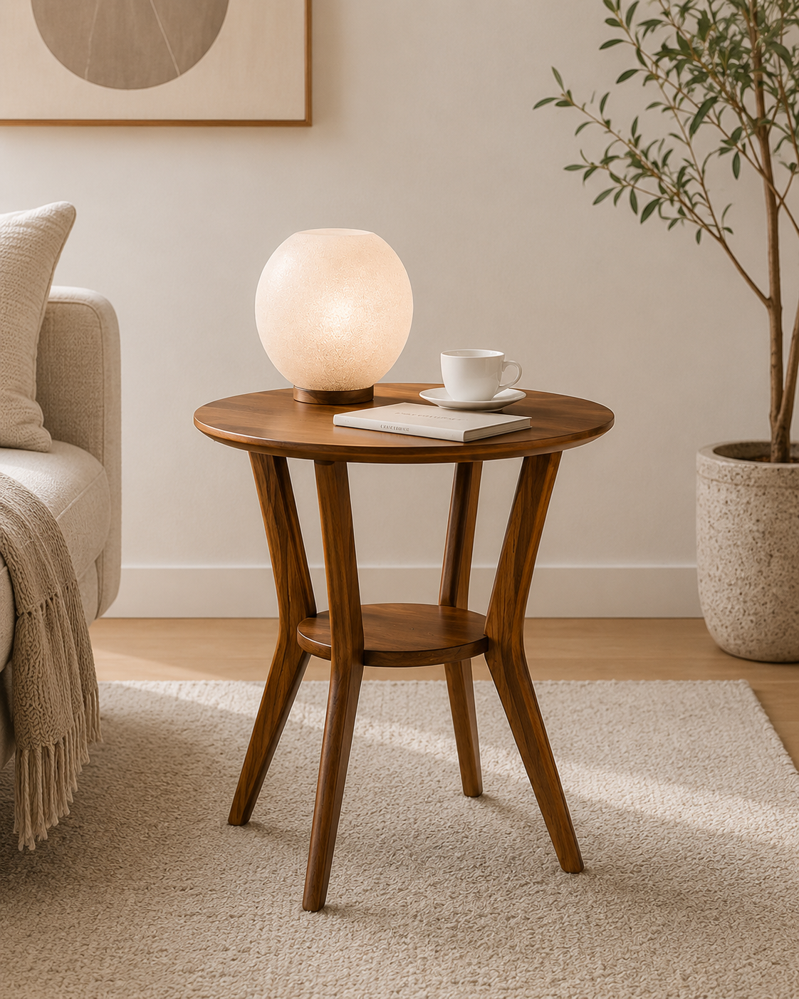 Elio Wooden Side Table