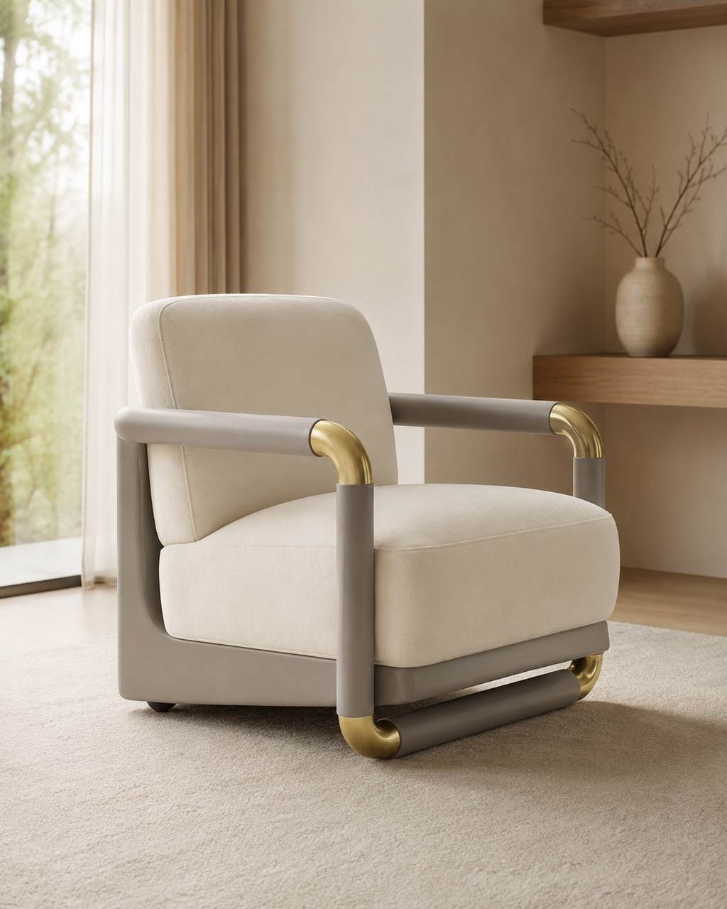 Lysander Fabric Lounge Chair