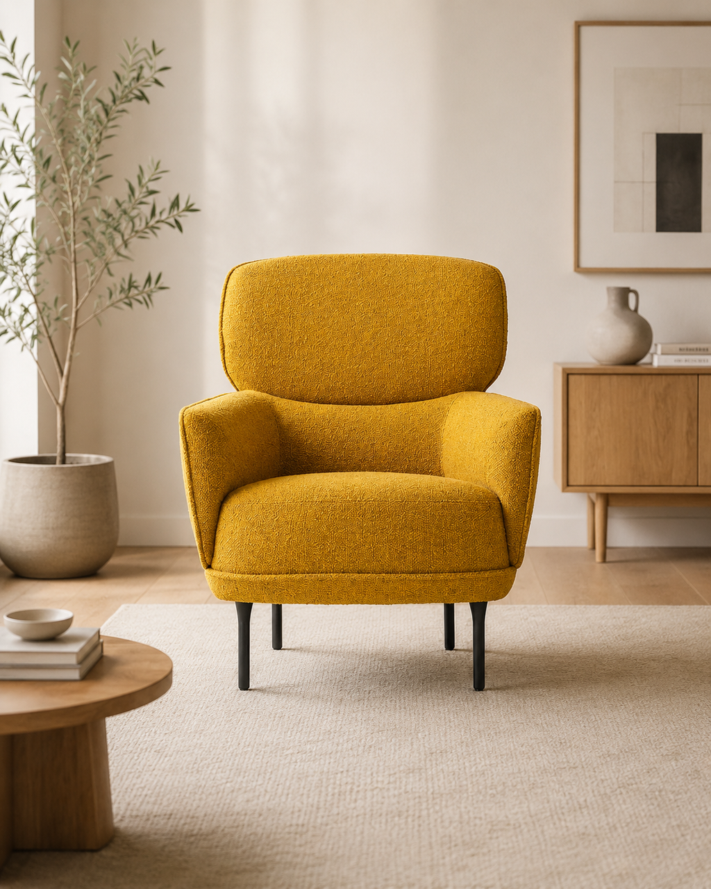 Solvar Fabric Lounge Chair