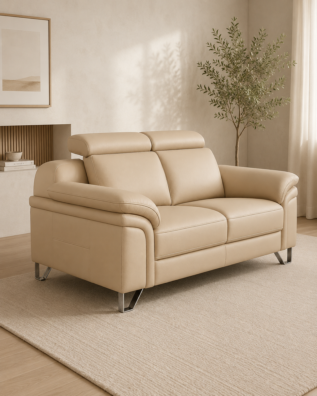 Vantor Faux Leather Sofa