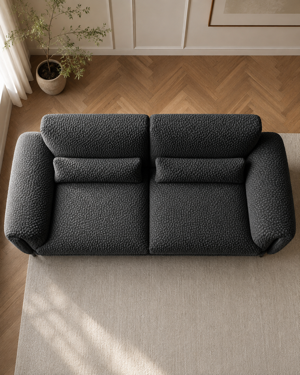 Bromley Textured Fabric Sofa