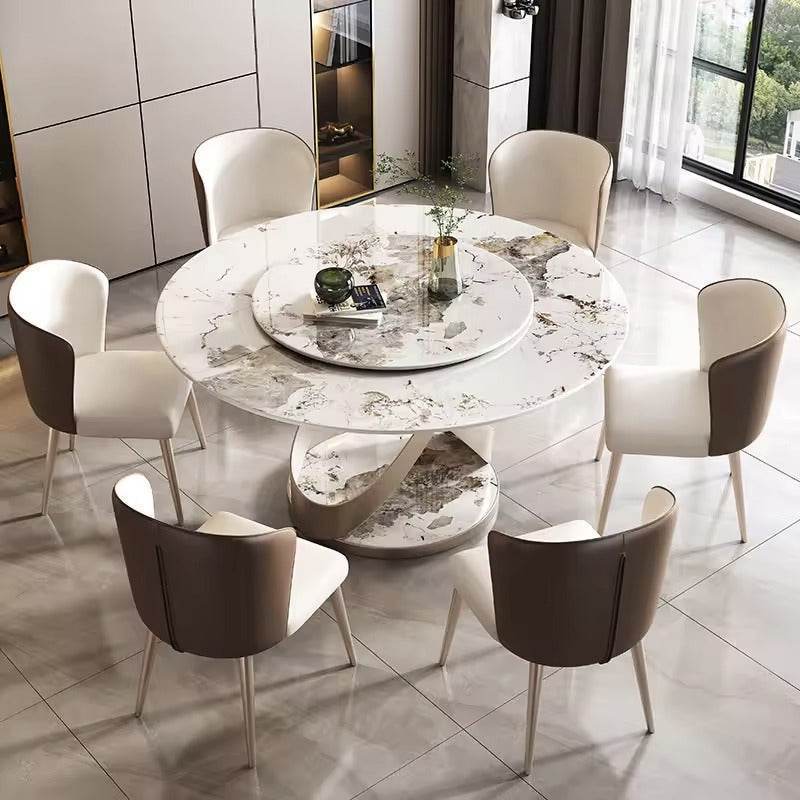 Megafurniture | Algol Sintered Stone Round Dining Table | Dining Table