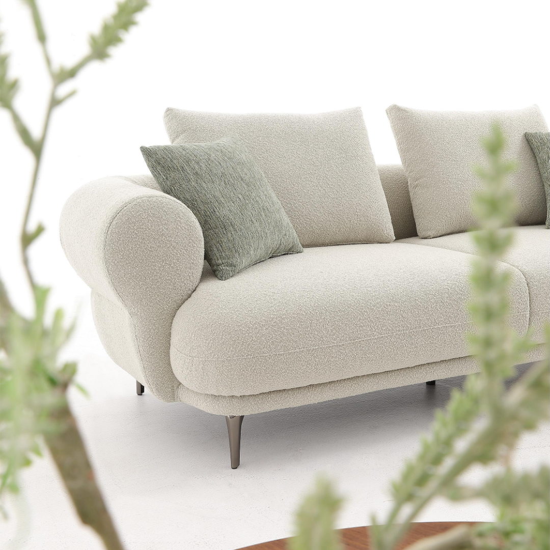 Amabilia Boucle Fabric Sofa