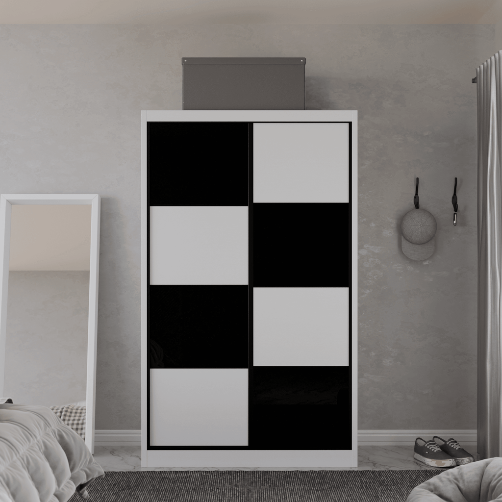 Angelina Modular Wardrobe (Black Glass)