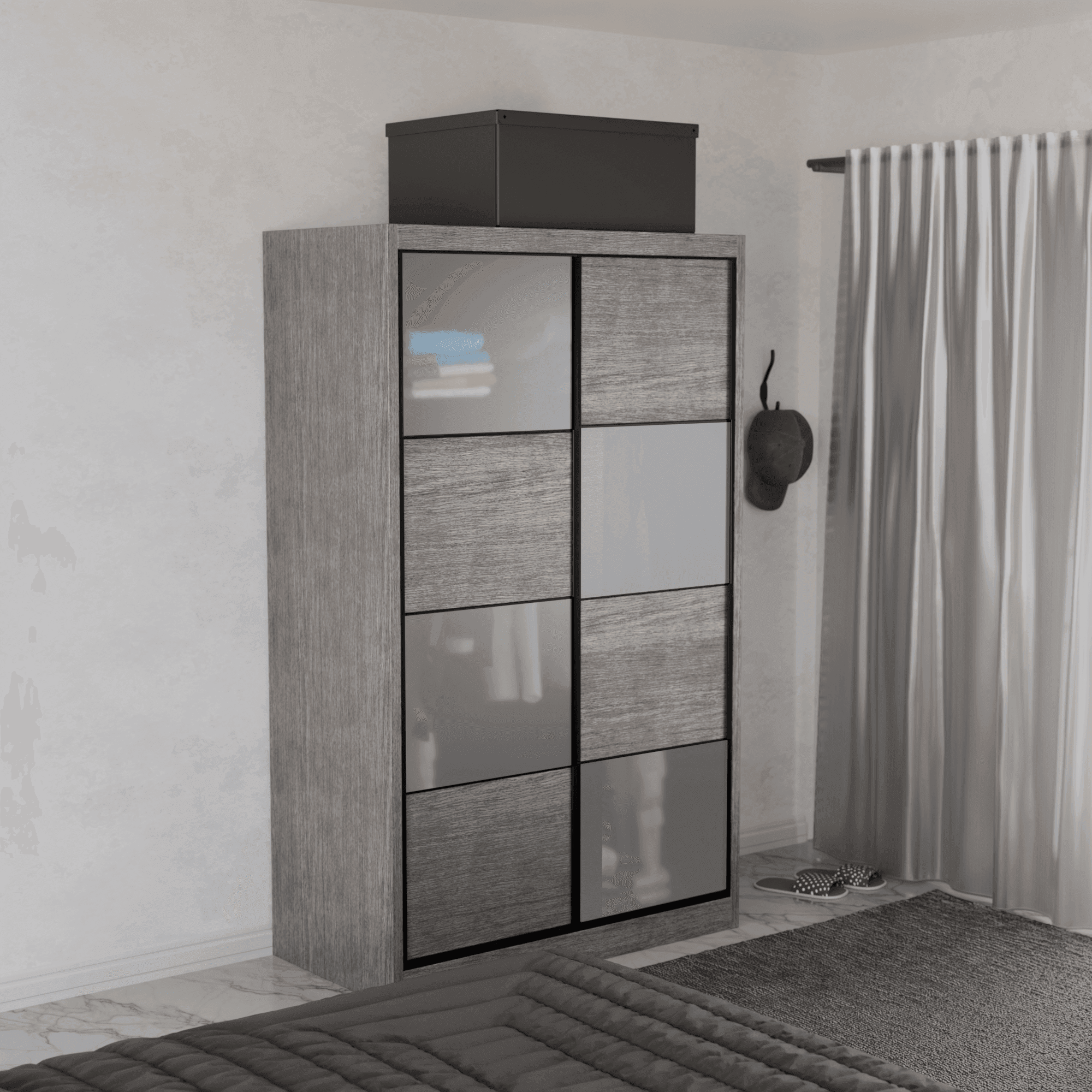 Angelina Modular Wardrobe (Frosted Glass)