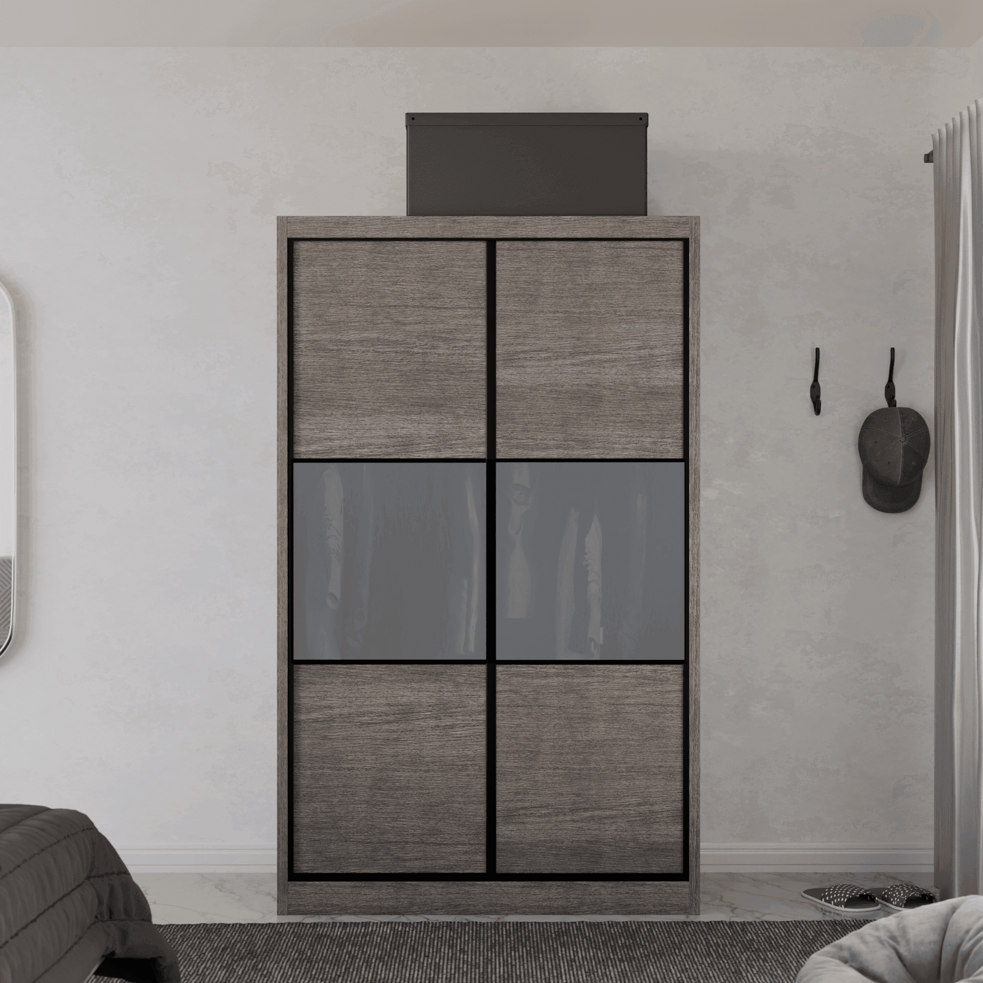 Audrey Modular Wardrobe (Frosted Glass)