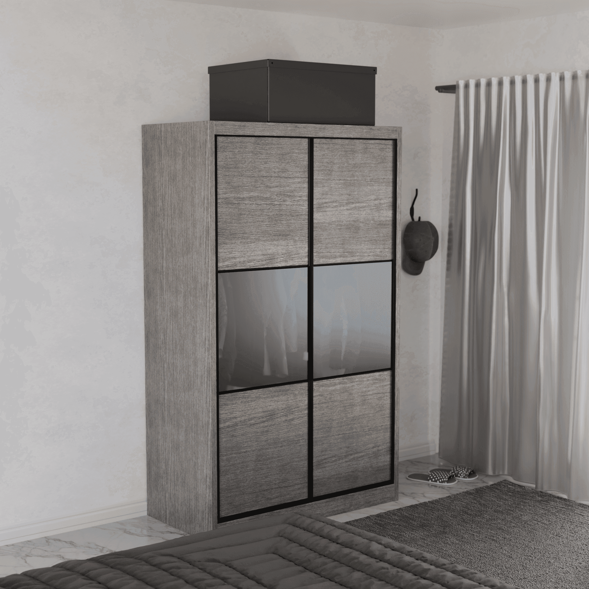Audrey Modular Wardrobe (Frosted Glass)
