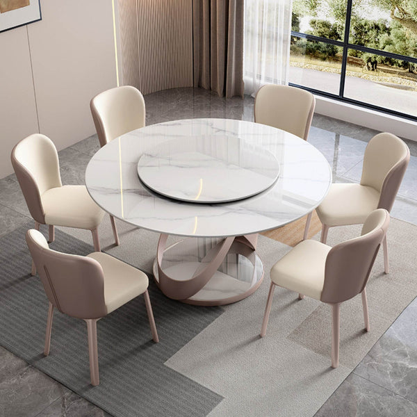 Megafurniture | Axton Sintered Stone Round Dining Table | Dining Table