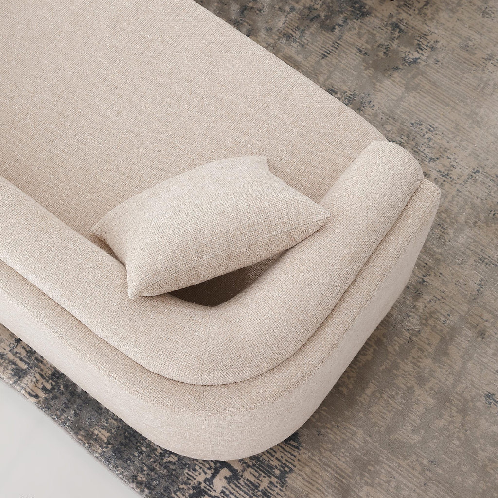 Grafern Fabric Sofa (Beige & Grey)
