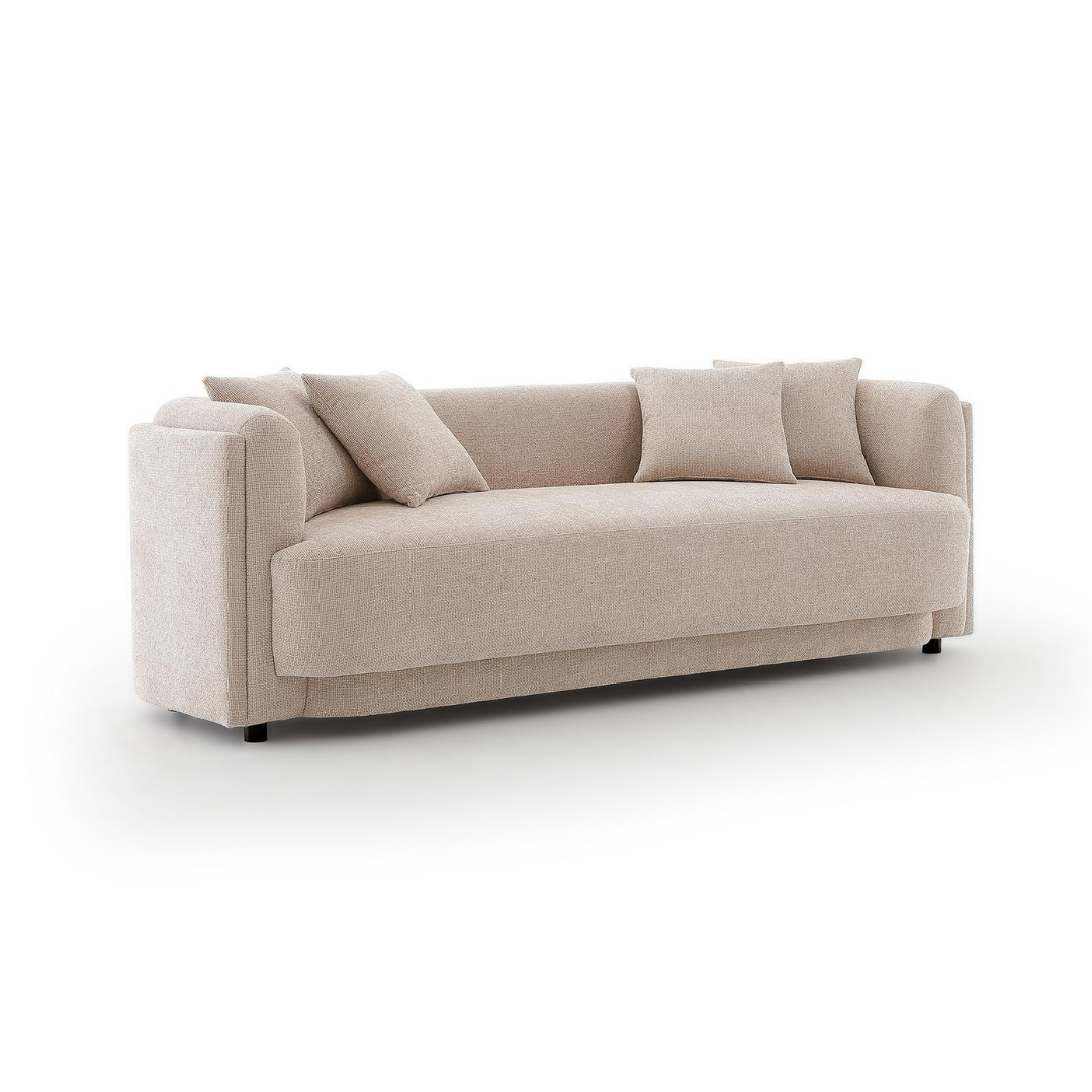 Grafern Fabric Sofa (Beige & Grey)