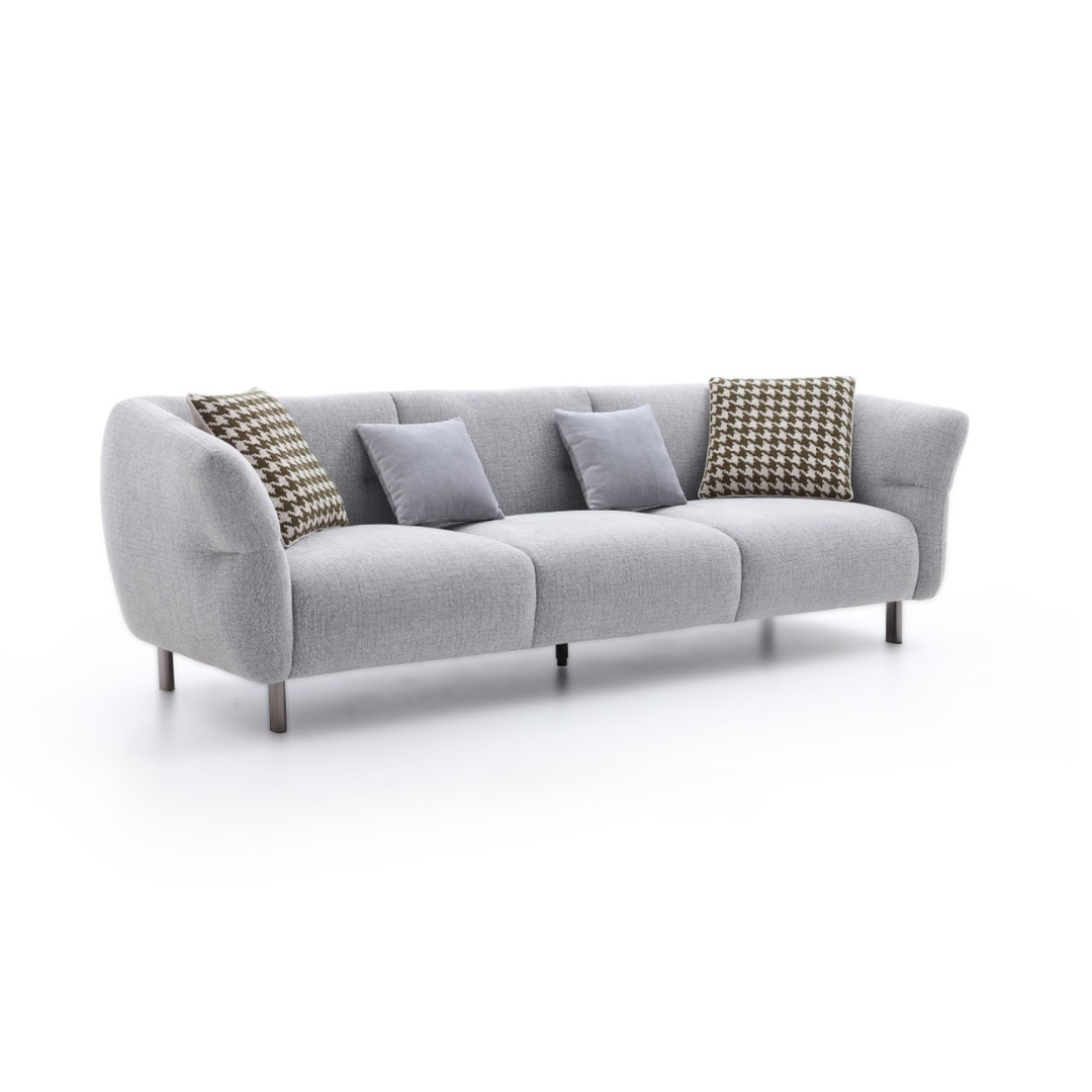 Benedetto Grey Fabric Sofa