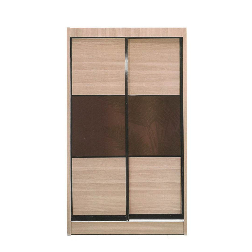 Megafurniture | Brad Sliding Door Wardrobe (115cm) | Sliding Door Wardrobe