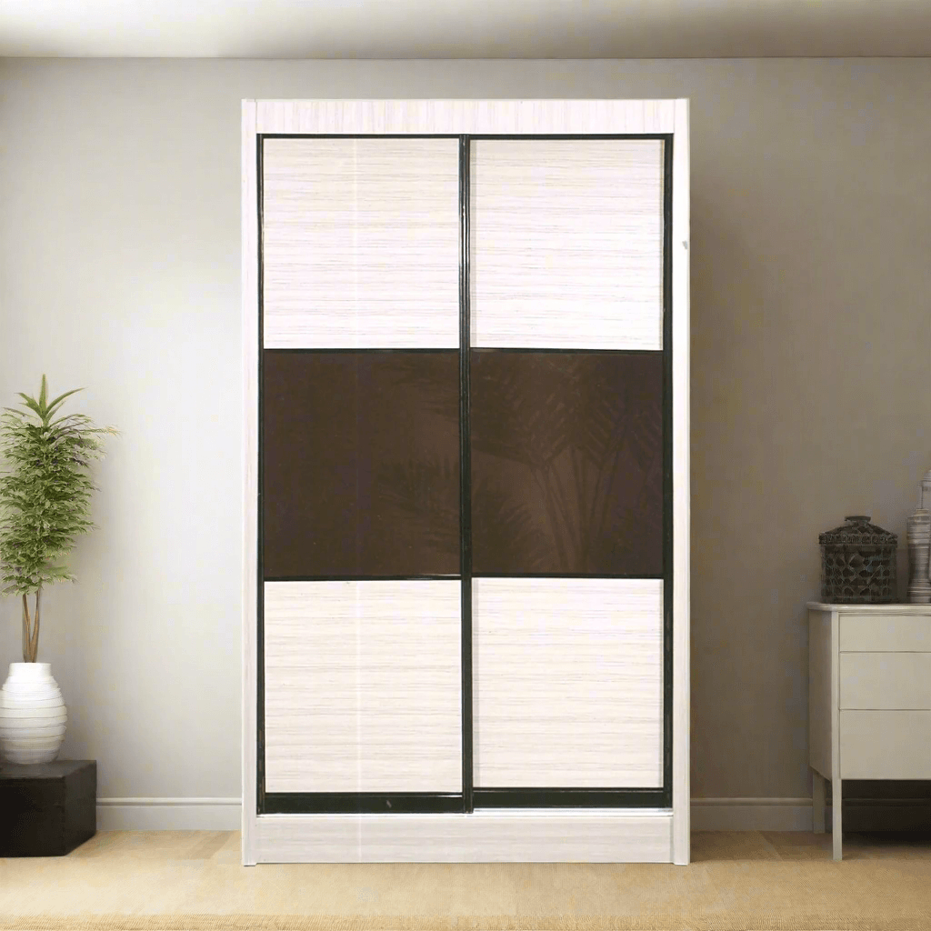 Megafurniture | Brad Sliding Door Wardrobe (115cm) | Sliding Door Wardrobe