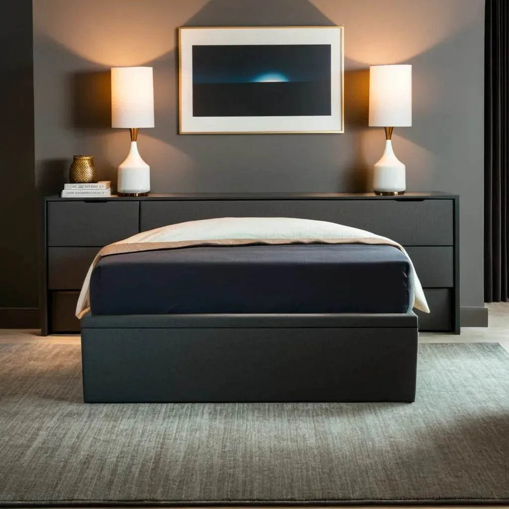 Megafurniture | Brenna Storage Bed Base Only (Pet Friendly & Water Repellent) | Storage Bed