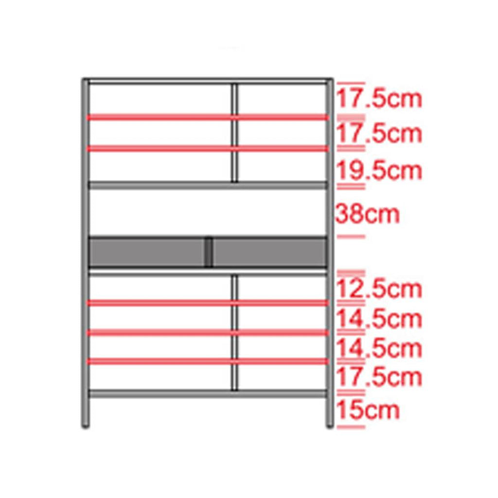 Megafurniture | Clarisse III Tall White Shoe Cabinet (119cm) | Shoe Cabinet
