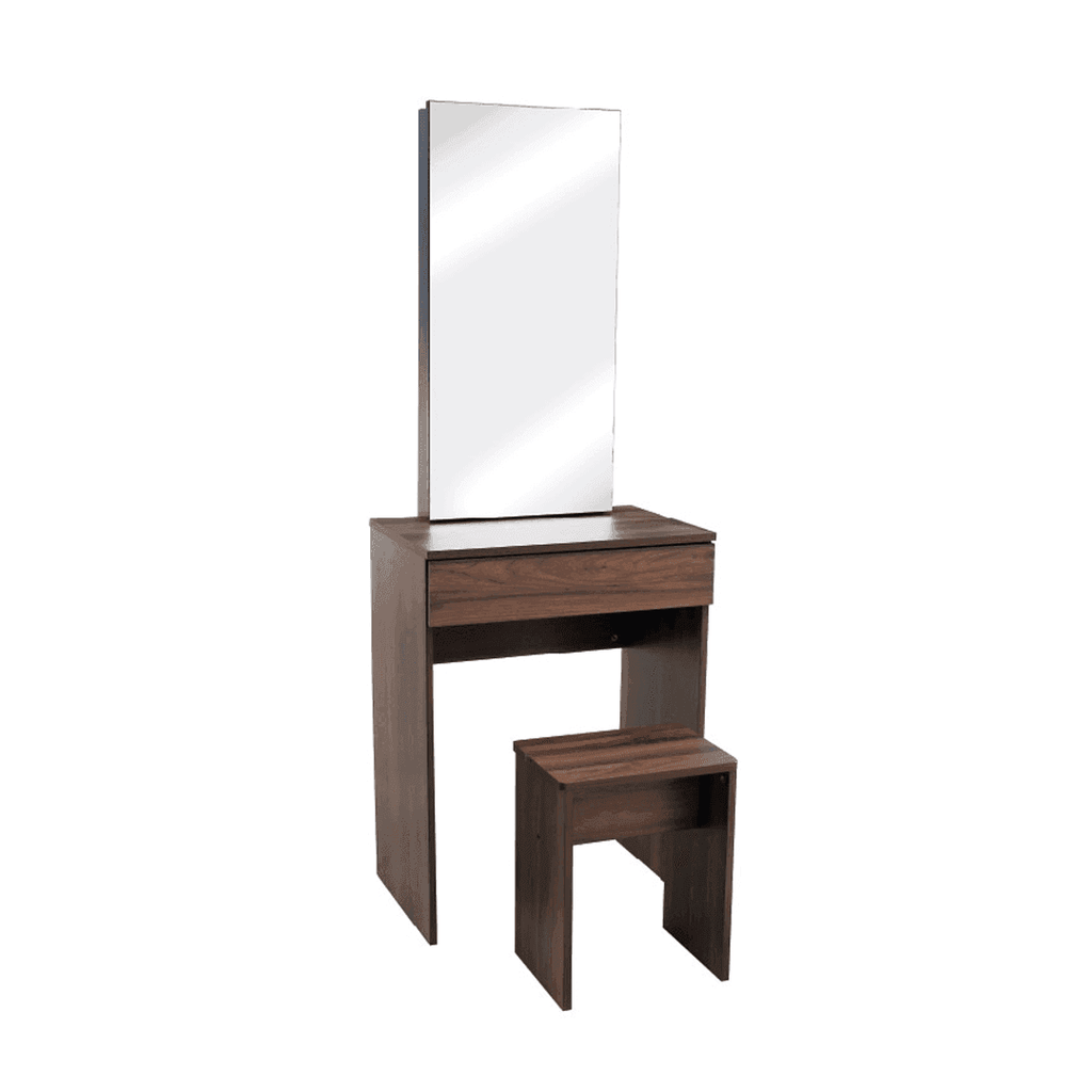 Clukas Wooden Dressing Table with Stool