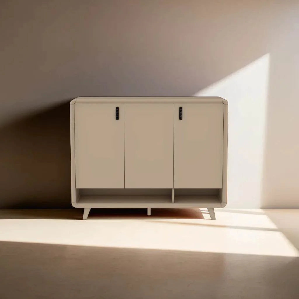 Megafurniture | Cruz II 3 Door Shoe Cabinet with Digital Lock | Shoe Cabinet