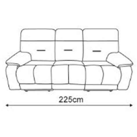 Cyndee Leather Recliner Sofa