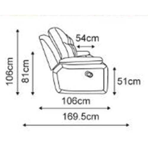 Cyndee Leather Recliner Sofa