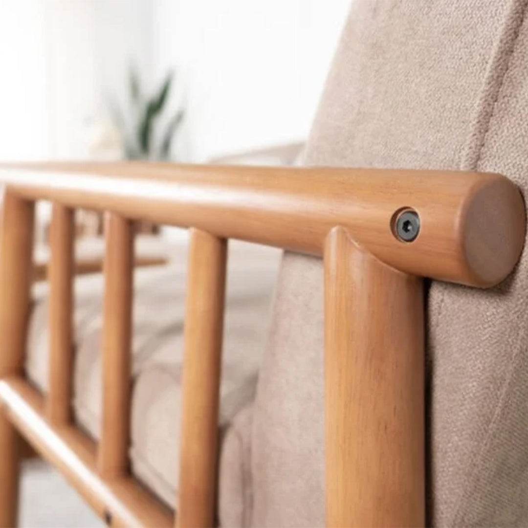 Delora Fabric Wooden Sofa