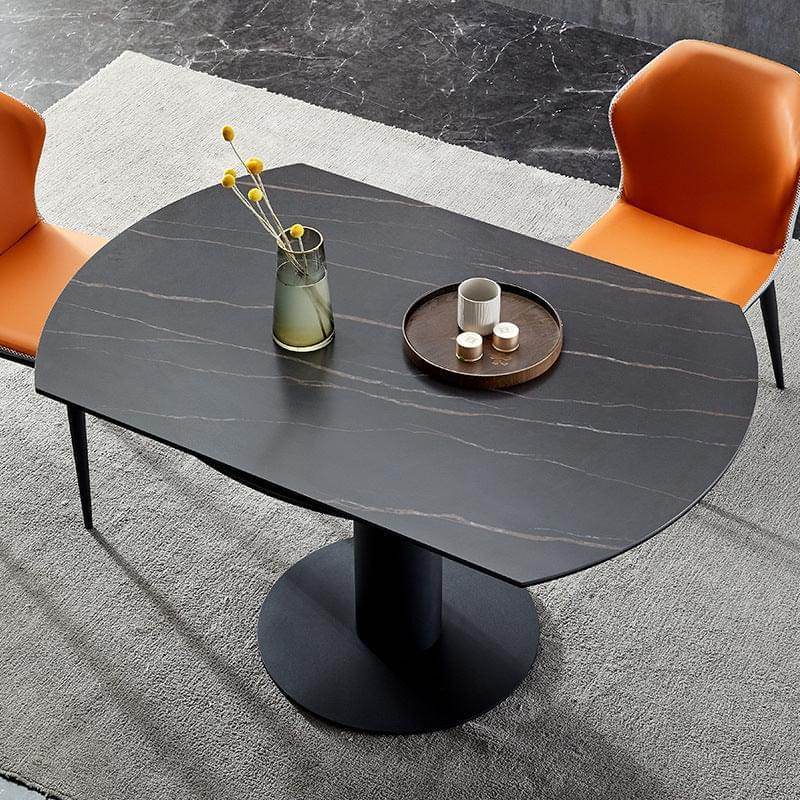 Megafurniture | Dib Extendable Round Sintered Stone Dining Table | Dining Table