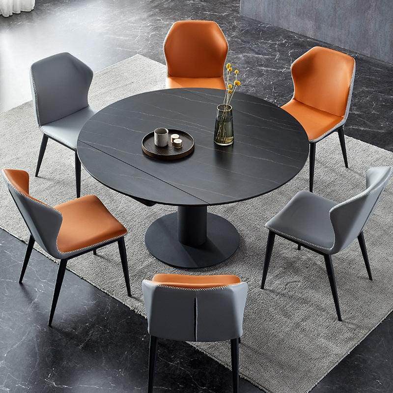 Megafurniture | Dib Extendable Round Sintered Stone Dining Table | Dining Table