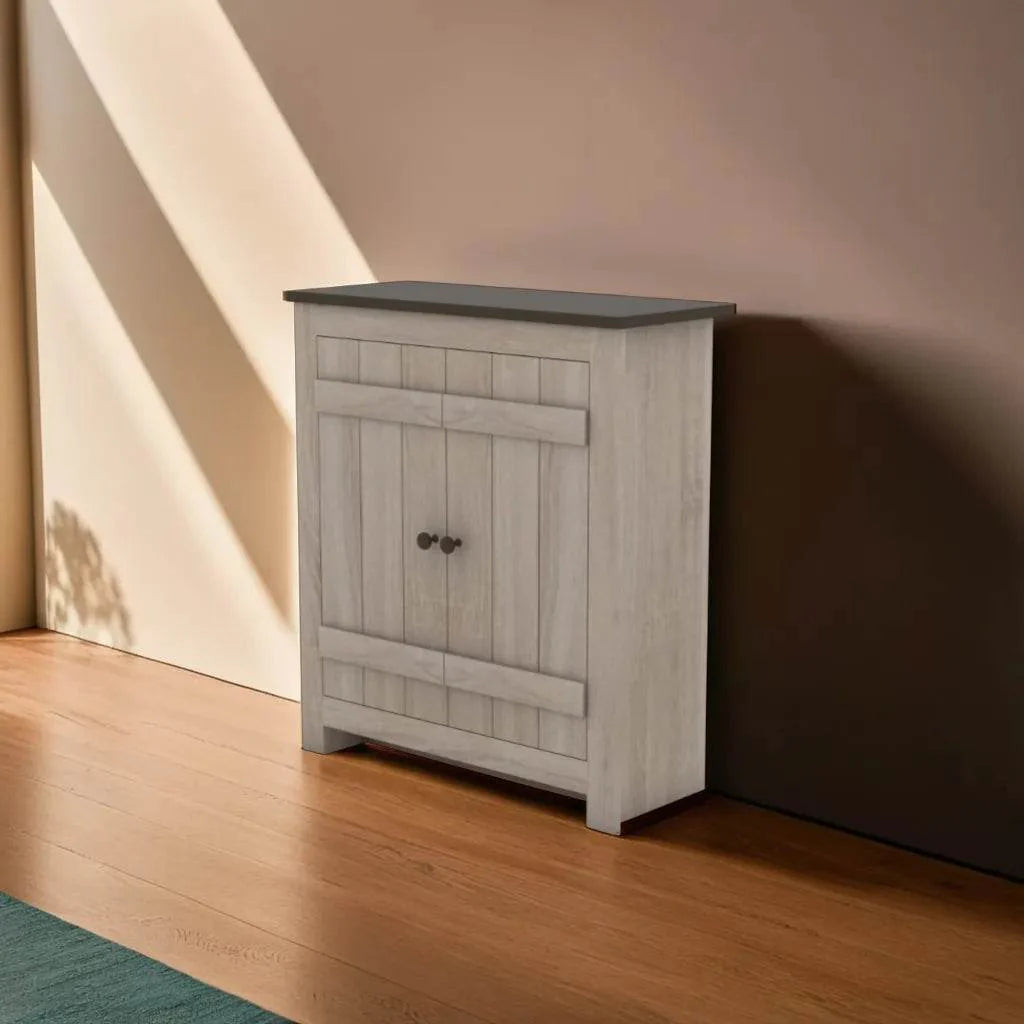 Megafurniture | Dutton 2 Door Rustic Shoe Cabinet | Shoe Cabinet