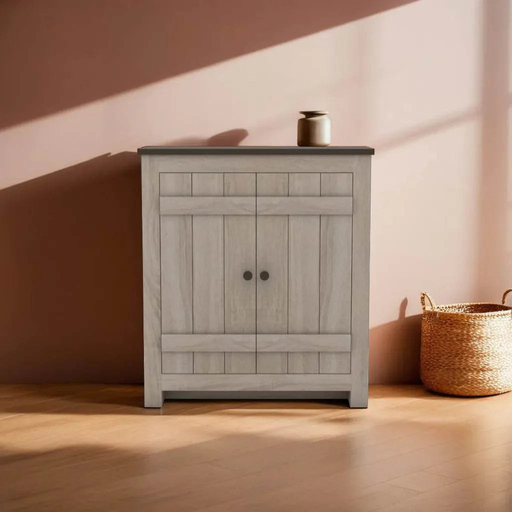 Megafurniture | Dutton 2 Door Rustic Shoe Cabinet | Shoe Cabinet