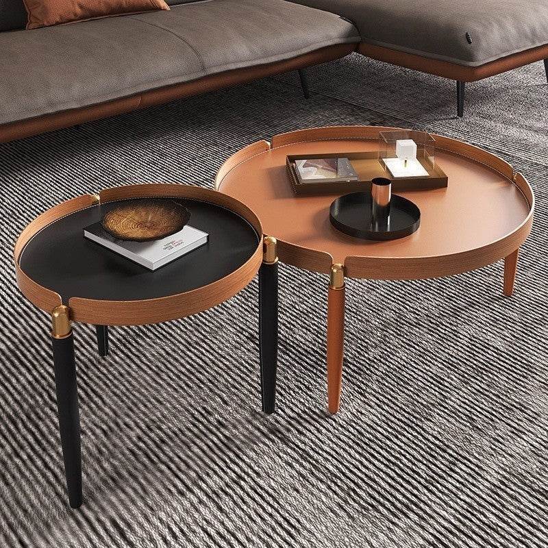 Megafurniture | Eclipse Faux Leather Nesting Coffee Table | Coffee Table